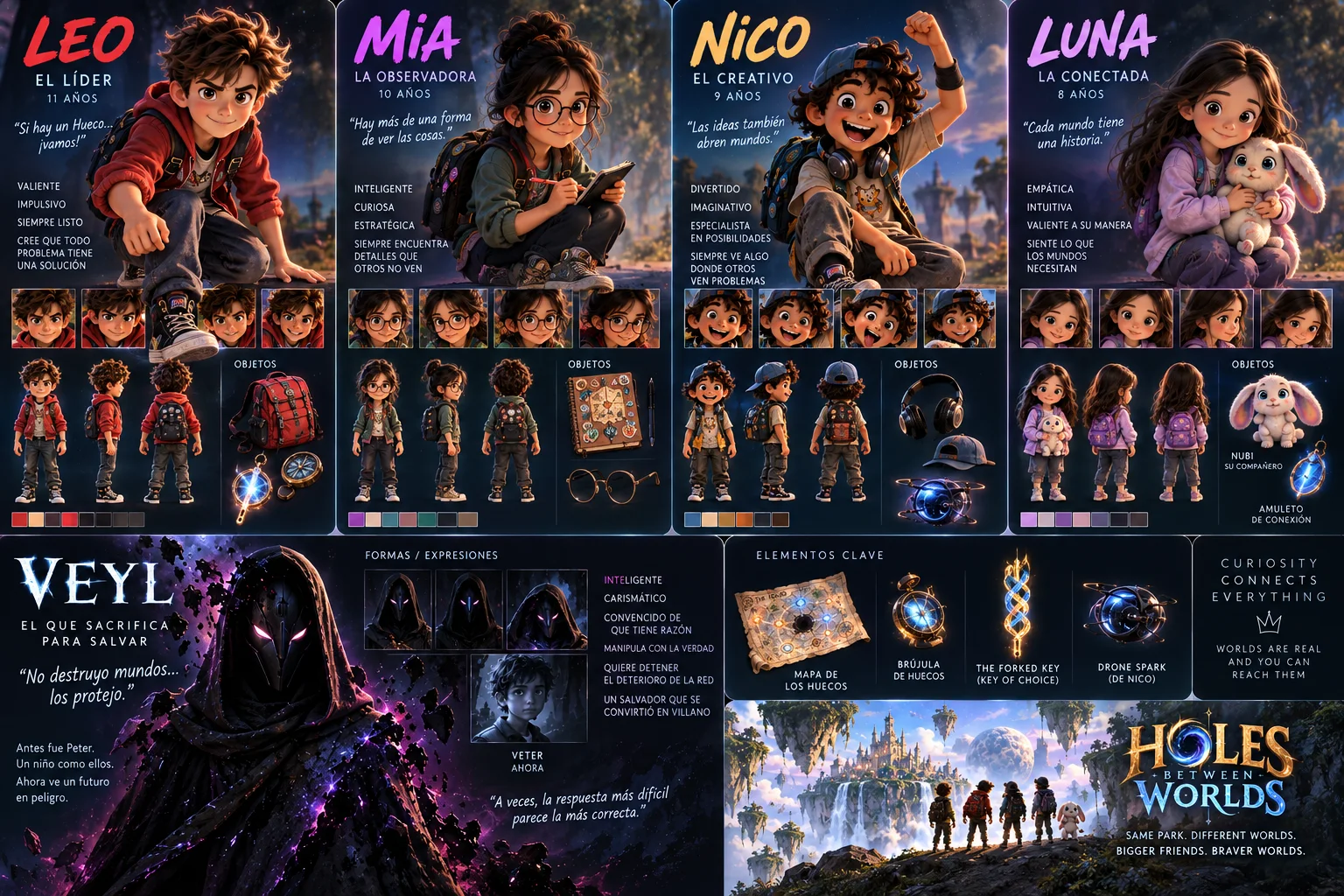 Full cast reference board